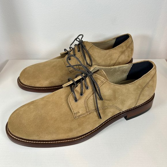 Banana Republic Reace Suede Oxford M Dress Shoes 11 1/2 in Vintage Tan S… main image 7